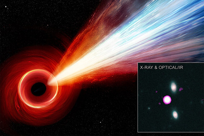 Обнаружена рекордная черная дыра