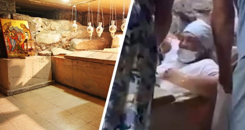 Российская туристка застряла в гробу Святого Лазаря на Кипре