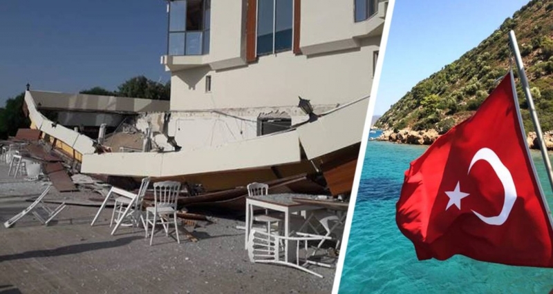 На турецком курорте обрушилась терраса отеля