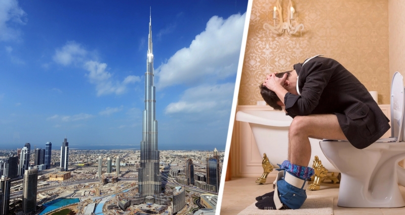 Российский турист в Дубае побывал в самом высоком в мире небоскребе и был шокирован отсутствием канализации