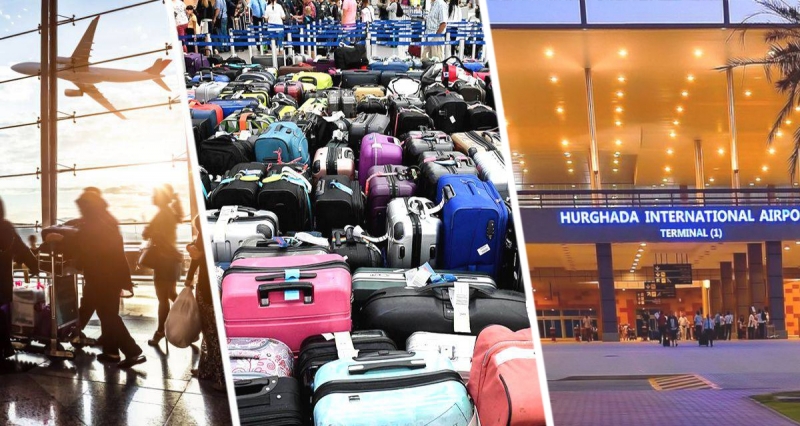В Хургаде российским туристам пришлось спать на своих чемоданах в аэропорту