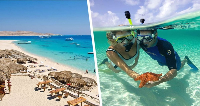 На курорты Египта пришло лето, как на сушу, так и на море